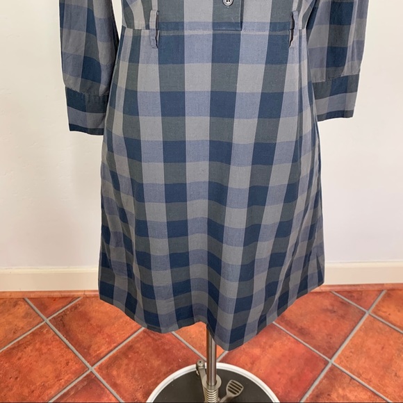Theory Grey & Black Checkered Shift Dress - Picture 4 of 8